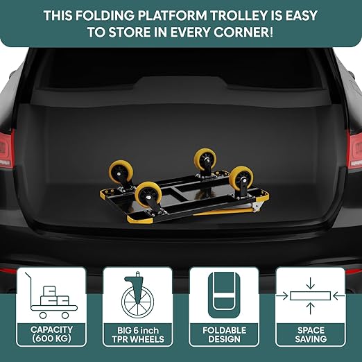 Portable &amp; Compact Industrial Dolly Cart