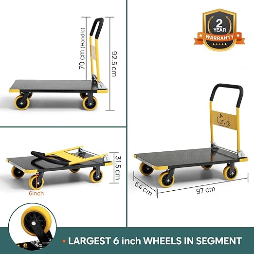 Portable &amp; Compact Industrial Dolly Cart